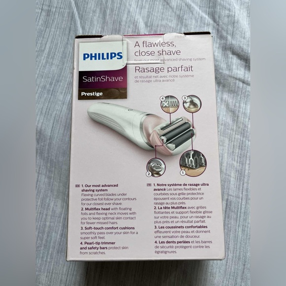 NEW Philips Cordless Electric Shaver Lady Shaver Series 6000 - White and Pink - Picture 5 of 8